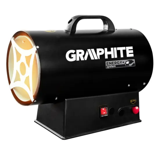 Газовий обігрівач Graphite 58GE100 15 кВт з п’єзорозпалом і захистом від перегріву