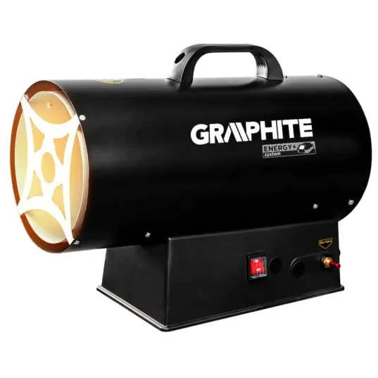 Газовий обігрівач Graphite 58GE101 30 кВт з п’єзорозпалом і захистом від перегріву