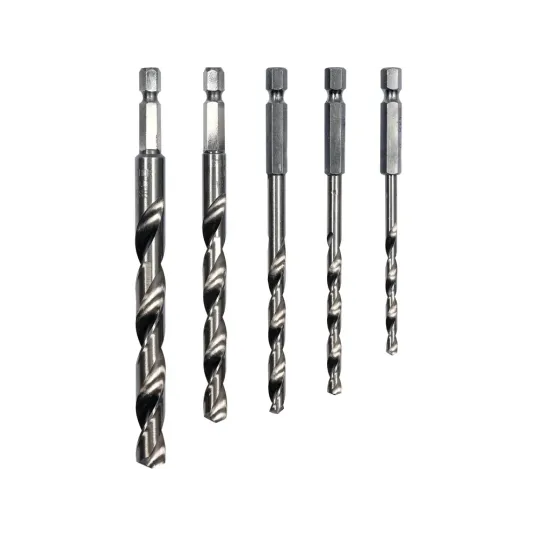 КОМПЛЕКТ СВЕРДЕЛ ДЛЯ МЕТАЛУ HSS 4-10 ММ HEX 1/4''