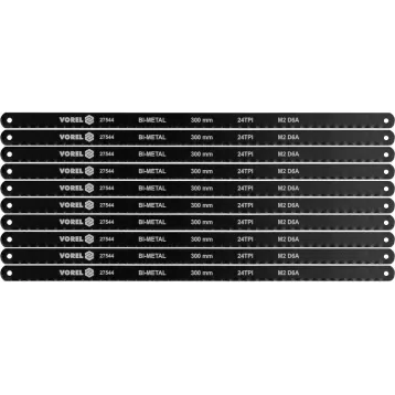 ПОЛОТНО ПО МЕТАЛУ 10 ШТ. 300X12.6X0.65 MM ПОЛОТНО ПО МЕТАЛУ 10 ШТ. 300X12.6X0.65 MM