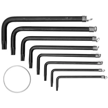 КЛЮЧІ TORX T10-T40, НАБІР 8 ШТ. КЛЮЧІ TORX T10-T40, НАБІР 8 ШТ.