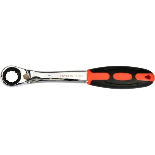 КЛЮЧ НАКИДНИЙ ВІДIГНУТИЙ З ТРІСКАЧКОЮ 12 ММ