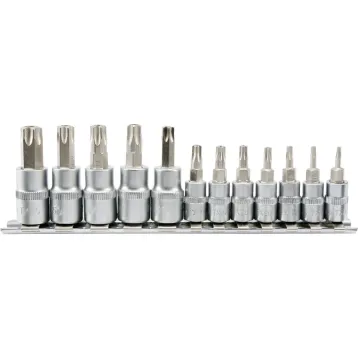 КОМПЛЕКТ КЛЮЧIВ TORX SECUR НА ШИНІ 12 Ч. КОМПЛЕКТ КЛЮЧIВ TORX SECUR НА ШИНІ 12 Ч.