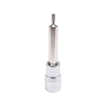 ГОЛОВКА ТОРЦЕВА З НАСАДКОЮ SPLINE 1/2'' М5 L100 ММ ГОЛОВКА ТОРЦЕВА З НАСАДКОЮ SPLINE 1/2'' М5 L100 ММ