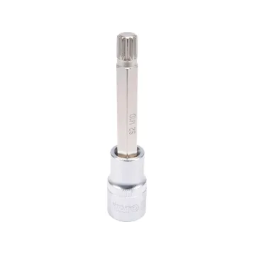 ГОЛОВКА ТОРЦЕВА З НАСАДКОЮ SPLINE 1/2'' М10 L100 ММ ГОЛОВКА ТОРЦЕВА З НАСАДКОЮ SPLINE 1/2'' М10 L100 ММ