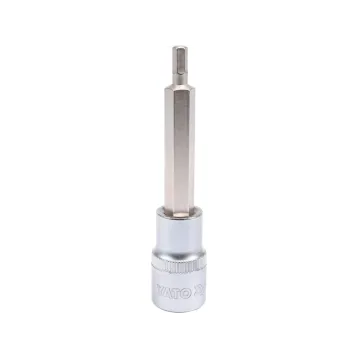ГОЛОВКА ТОРЦЕВА З НАСАДКОЮ HEX 1/2'' 5 ММ L100 ММ ГОЛОВКА ТОРЦЕВА З НАСАДКОЮ HEX 1/2'' 5 ММ L100 ММ