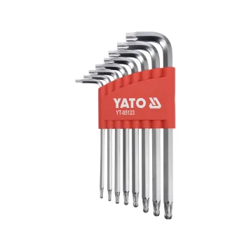 КОМПЛЕКТ КЛЮЧIВ TORX, ДОВГІ 8 ЕЛ. T9-T40 T9-T40 КОМПЛЕКТ КЛЮЧIВ TORX, ДОВГІ 8 ЕЛ. T9-T40 T9-T40