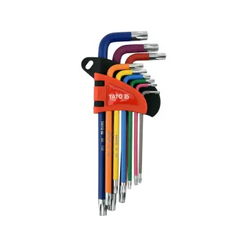 КОМПЛЕКТ КЛЮЧIВ TORX TR T10-T50 9 ШТ. КОМПЛЕКТ КЛЮЧIВ TORX TR T10-T50 9 ШТ.