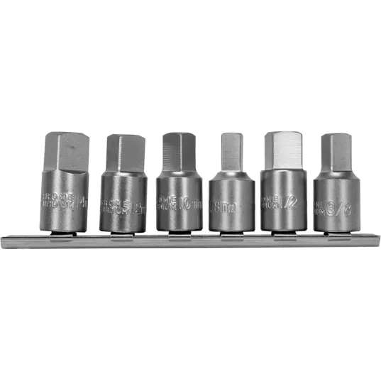 КОМПЛЕКТ З 6 КЛЮЧІВ ДЛЯ ПРОБКИ ЗЛИВУ 3/8''