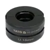 ЗАПАСНІ МАТРИКИ ДЛЯ YT-21735 TYPE U 18MM ЗАПАСНІ МАТРИКИ ДЛЯ YT-21735 TYPE U 18MM