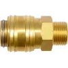 ШВИДКЕ З'ЄДНАННЯ ЛАТУННЕ 1/4'', РІЗЬБА 3/8''
