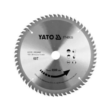 ДИСК ДЛЯ РІЗКИ ДЕРЕВА,190X60TX20 ММ ДЛЯ YT-82150 ДИСК ДЛЯ РІЗКИ ДЕРЕВА,190X60TX20 ММ ДЛЯ YT-82150