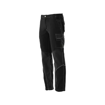 РОБОЧІ ШТАНИ З ВСТАВКАМИ, ЧОРНІ XL РОБОЧІ ШТАНИ З ВСТАВКАМИ, ЧОРНІ XL