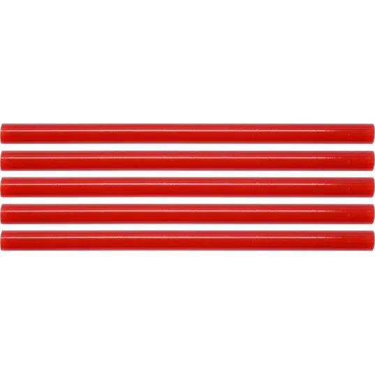 ТЕРМОПЛАВКИЙ КЛЕЙ 11,2X200 ММ 5 ШТ. ЧЕРВОНИЙ КОЛІР